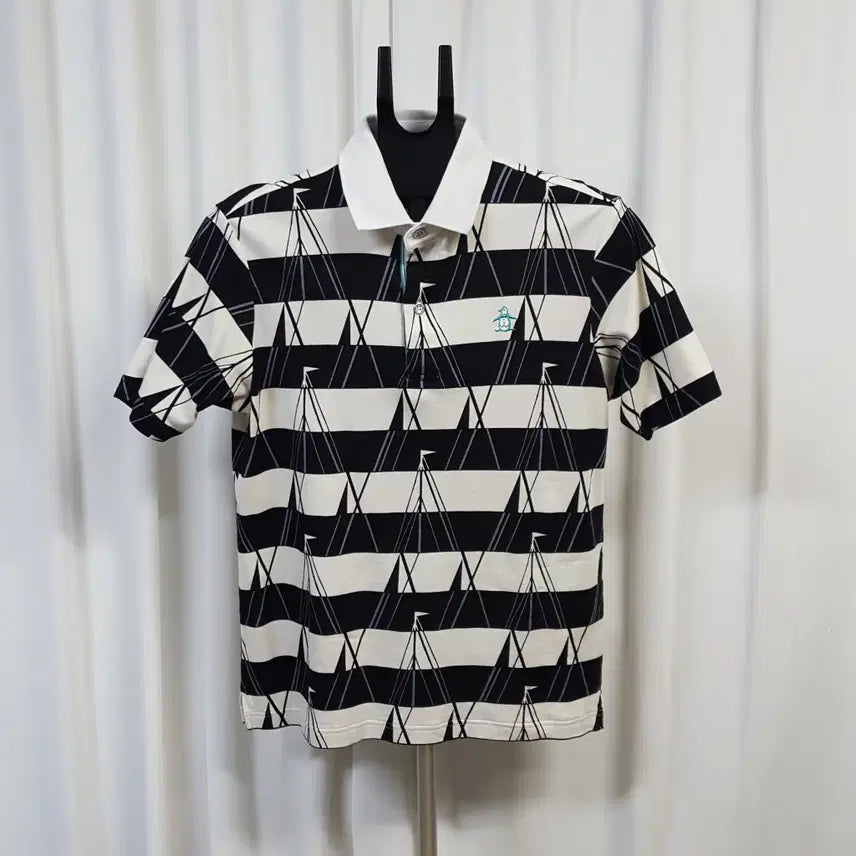 [BUNJANG] Munsingwear Men's Golf Short Sleeve Polo Shirt Size 100 / 먼싱웨어 남성 골프 카라 반팔 티셔츠 100 오일장 0331