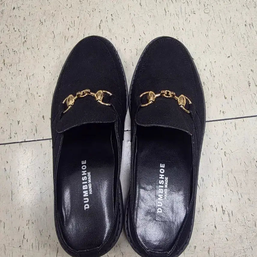 [BUNJANG] Dumbishoe Black Chain Detail Loafer Mules / 구두 불로퍼 뮬