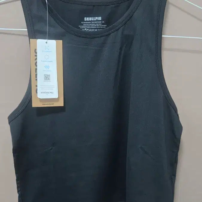 [BUNJANG] Skullpig Black Slim Fit Sleeveless Top M / (새상품)스컬피그 여자 나시 블랙