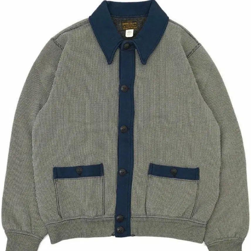 [BUNJANG] RRL Stripe Jacquard Knit Cardigan / RRL 더블알엘 스트라이프 자카드 니트 가디건