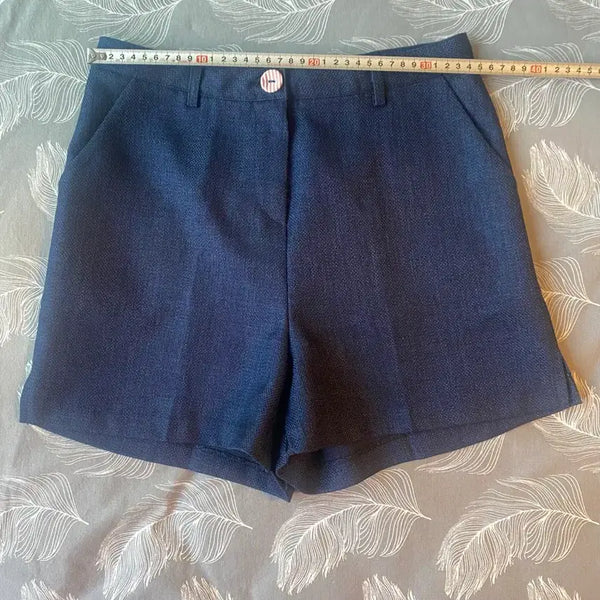 [BUNJANG] Women's Linen Blend Shorts / 여성 린넨 혼방 반바지