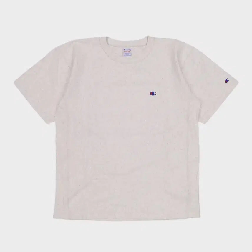 [BUNJANG] Champion Short Sleeve T-Shirt Ivory / 챔피온 반팔티 아이보리