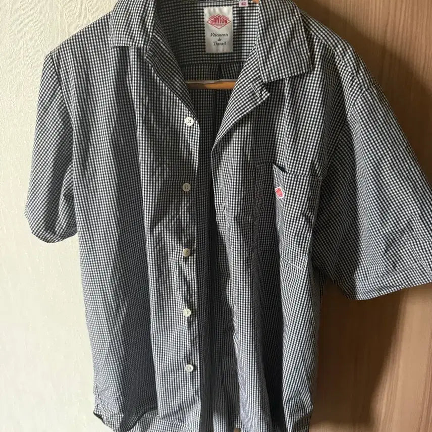 [BUNJANG] DanTON Plaid Shirt Size 42 / 단톤 체크셔츠 42