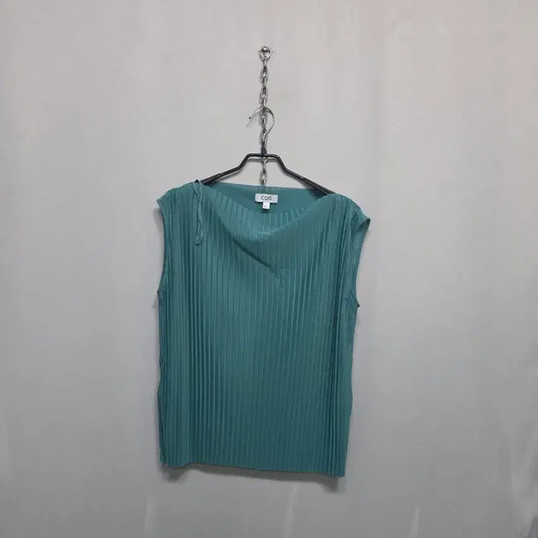 [BUNJANG] COS Sleeveless Pleated Top Mint / COS 플리츠 민소매 상의 민트