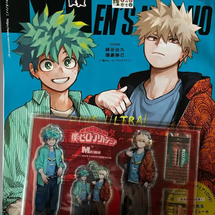 [BUNJANG] My Hero Academia Men's Non-no Vol. 8/9 Acrylic Stand & Sticker Set (Sealed) / 나히아 히로아카 맨즈논노 미개봉 미사용