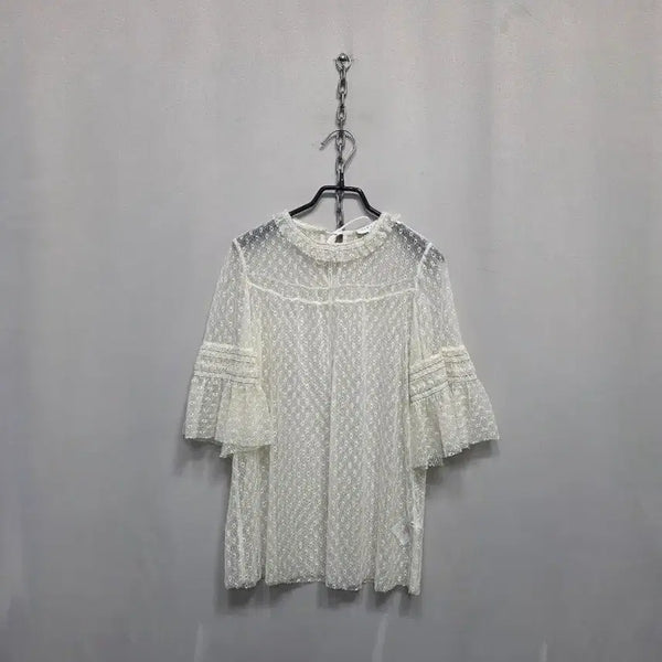 [BUNJANG] Sandro Lace Blouse / 산드로 레이스 블라우스