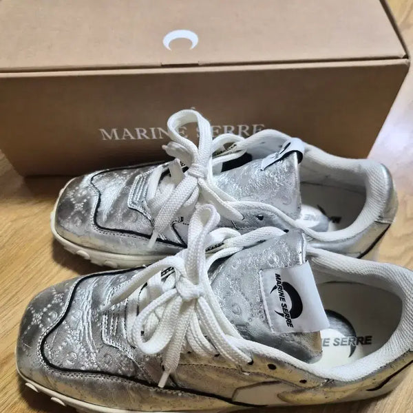 [BUNJANG] Marseille Silver Sneakers / 마린세르 실버 스니커즈