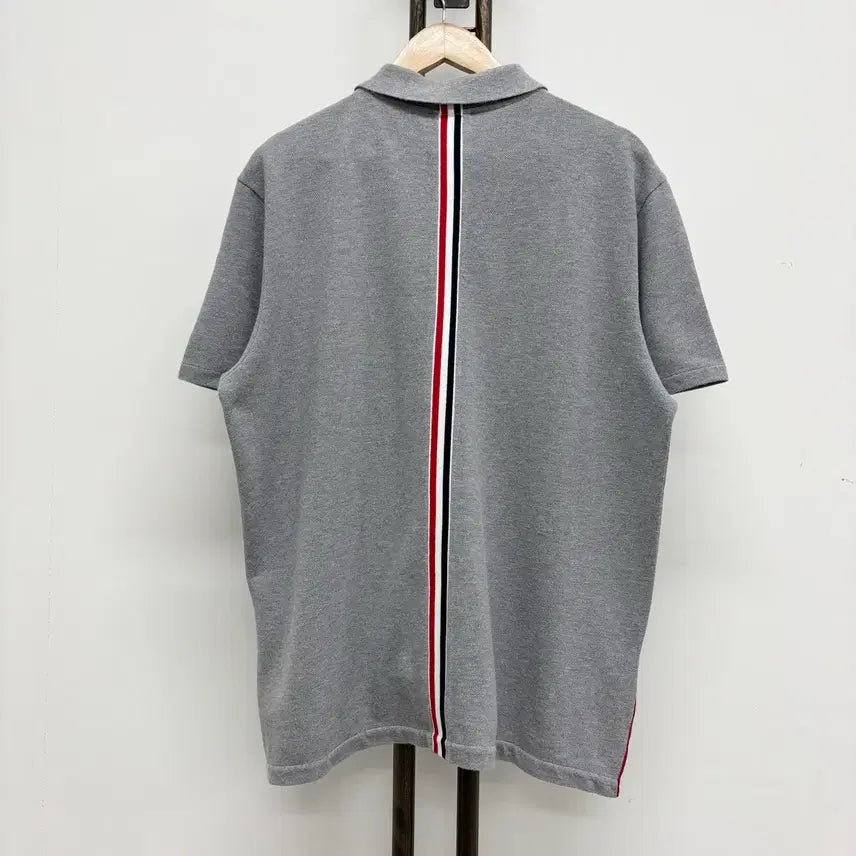 [BUNJANG] Thom Browne Back Tricolor Pique Polo T-Shirt / [5]톰브라운 백삼선 pk 카라티
