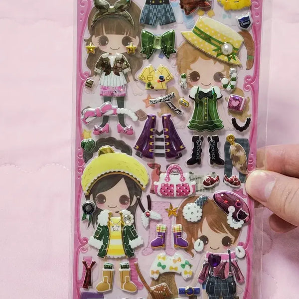 [BUNJANG] Heisei Dress-up Coordination Sticker / 헤이세이 옷입히기 코디 스티커