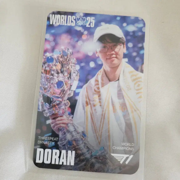 [BUNJANG] T1 Doran MSI Worlds Photocard / T1 Doran 티원 도란 msi 월즈 포토카드