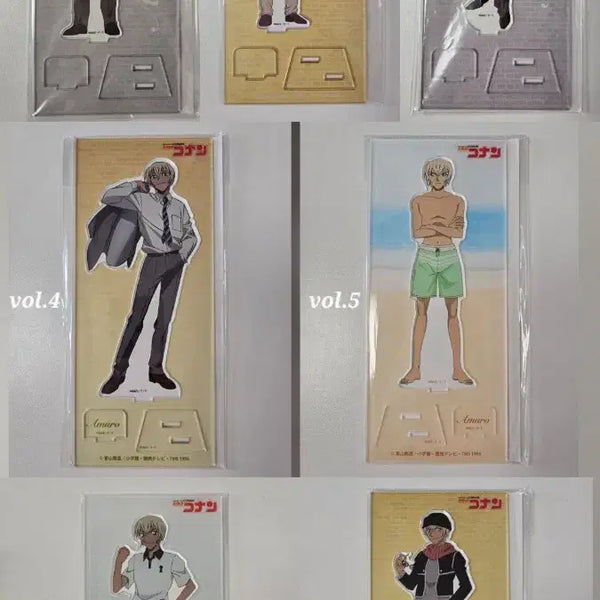 [BUNJANG] Detective Conan Amuro Acrylic Stand Bundle Set / 코난 아무로 아크릴스탠드 7개 일괄판매
