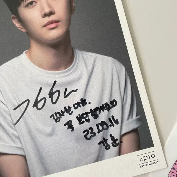 [BUNJANG] Kang Hoon Signed Autograph / 배우 강훈 친필 싸인