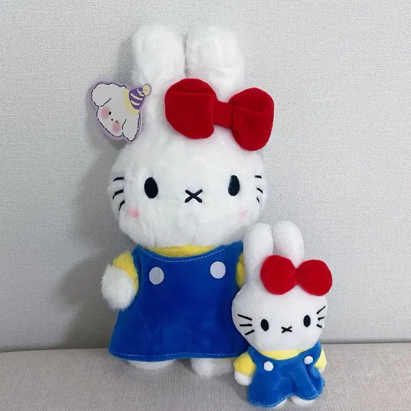 [BUNJANG] Miffy & Kitty Keyring Plush Set / 미피키티 미피 키티 키링 인형 세트