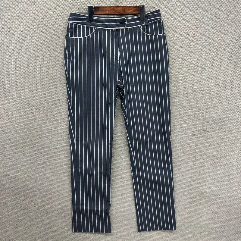 [BUNJANG] Fila Golf Striped Cotton Pants Size 70 / 필라 골프 스트라이프 면바지 70 D01927