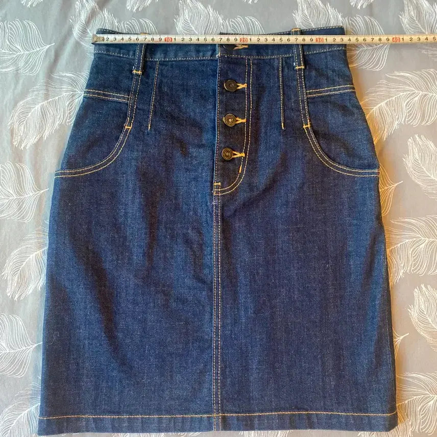 [BUNJANG] Mauzi Denim Pencil Skirt / 마우지 데님 펜슬 스커트