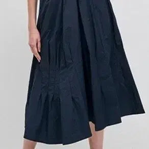 [BUNJANG] Inverted Pleat Banding Skirt Dark Navy / 22년도 인버티드 플리츠 밴딩 스커트