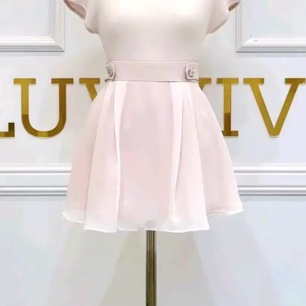 [BUNJANG] Rhinestone Skirt White / 수입의류 큐빅치마8.8(화이트)미엘르 스나계 최종마지막가격