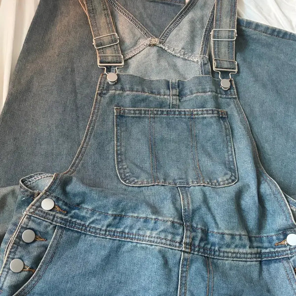 [BUNJANG] Denim Overall Pants / 데님멜빵바지
