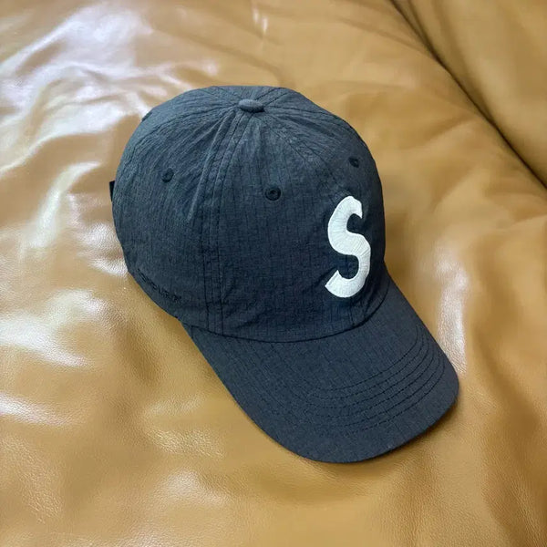 [BUNJANG] Supreme S Logo 6-Panel Cordura Ripstop Cap Black 23SS / 슈프림 S로고 6패널 볼캡 모자 코듀라 립스탑 블랙 23SS