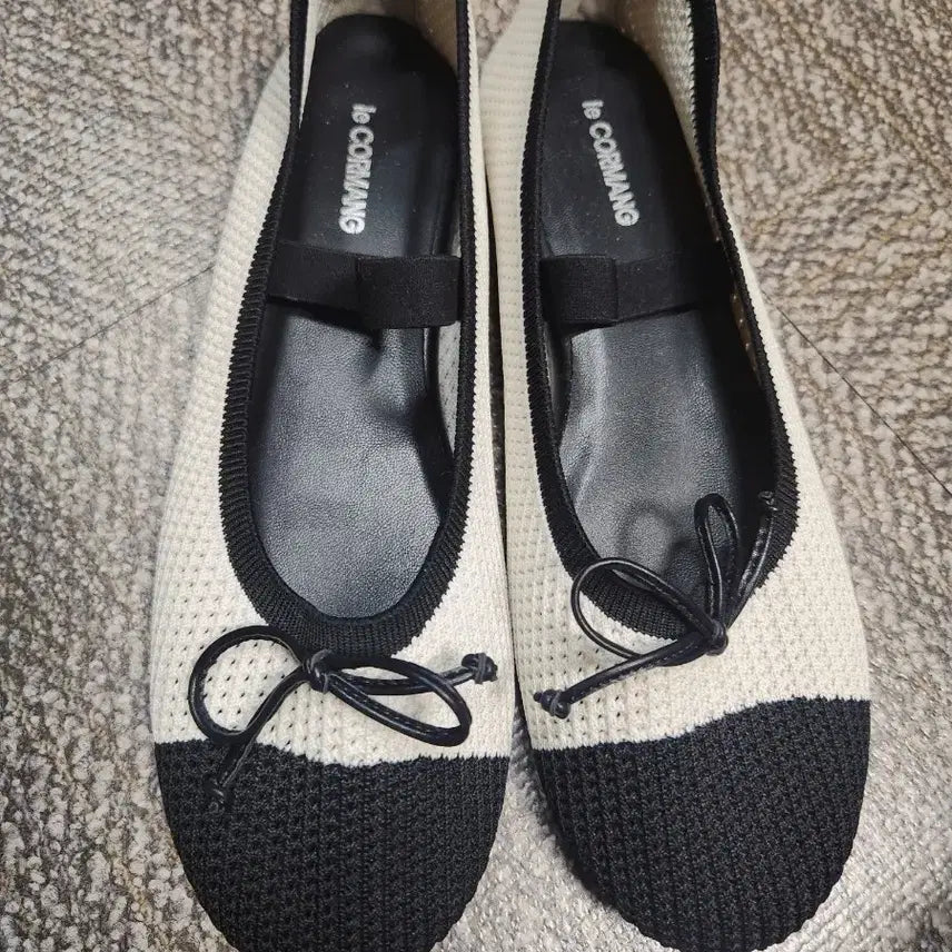 [BUNJANG] LeCormang Mesh Knit Flat Shoes / 르 꼬르망 메쉬니트플랫 255