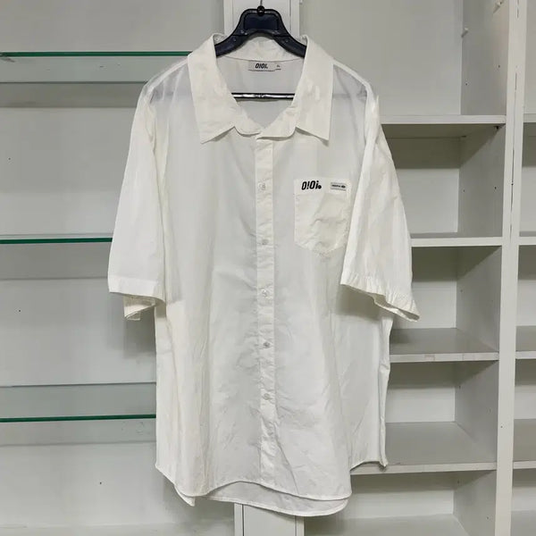 [BUNJANG] oioi Oversized White Short-Sleeve Shirt XL / oioi 오아이오아이 화이트 반팔셔츠 XL