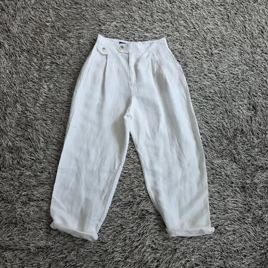 [BUNJANG] Zara Linen Pintuck Wide Pants (26-inch) / 자라 린넨 핀턱 와이드팬츠/여성(26인치)/B1357/새상품수준