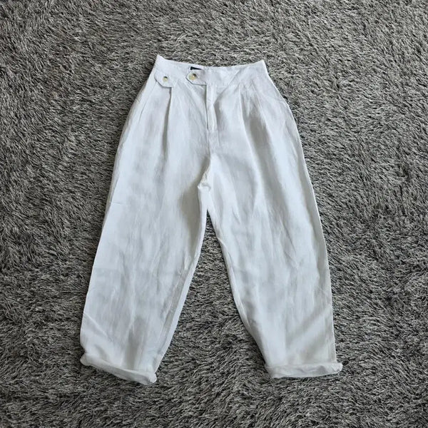 [BUNJANG] Zara Linen Pintuck Wide Pants (26-inch) / 자라 린넨 핀턱 와이드팬츠/여성(26인치)/B1357/새상품수준