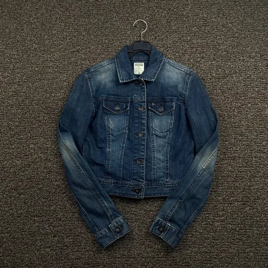 [BUNJANG] Tommy Hilfiger Washed Denim Jacket / 타미힐피거 워싱 데님 자켓