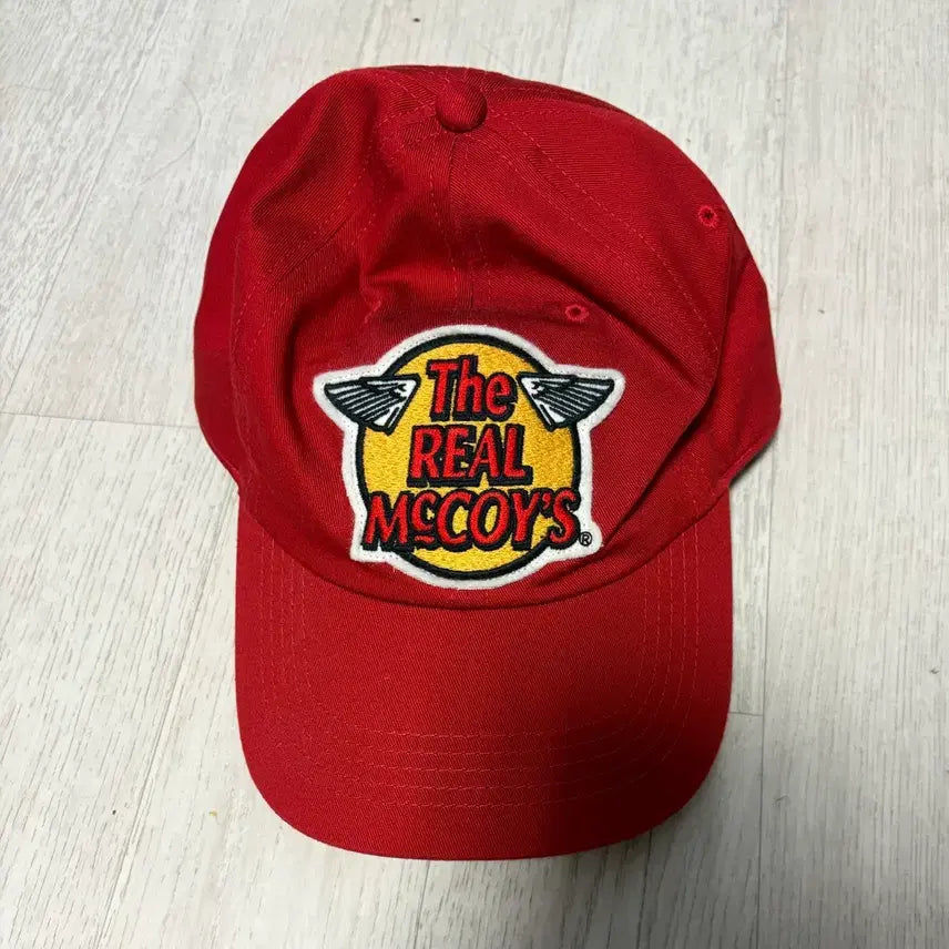 [BUNJANG] Real McCoy Logo Baseball Cap Red / [단순 시착] 리얼맥코이 로고 베이스볼캡 레드