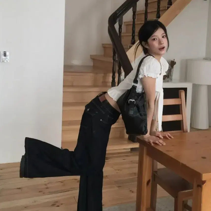 [BUNJANG] Modi Mood Raw Denim Wide Pants M / (새제품!)모디무드 생지 데님 와이드 팬츠M
