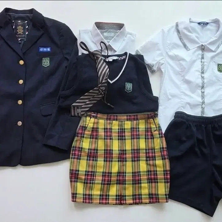 [BUNJANG] POGOK Middle School Girls' Uniform Set / 예쁜 여자교복 사계용 교복 짧치세트d47s(포곡중)