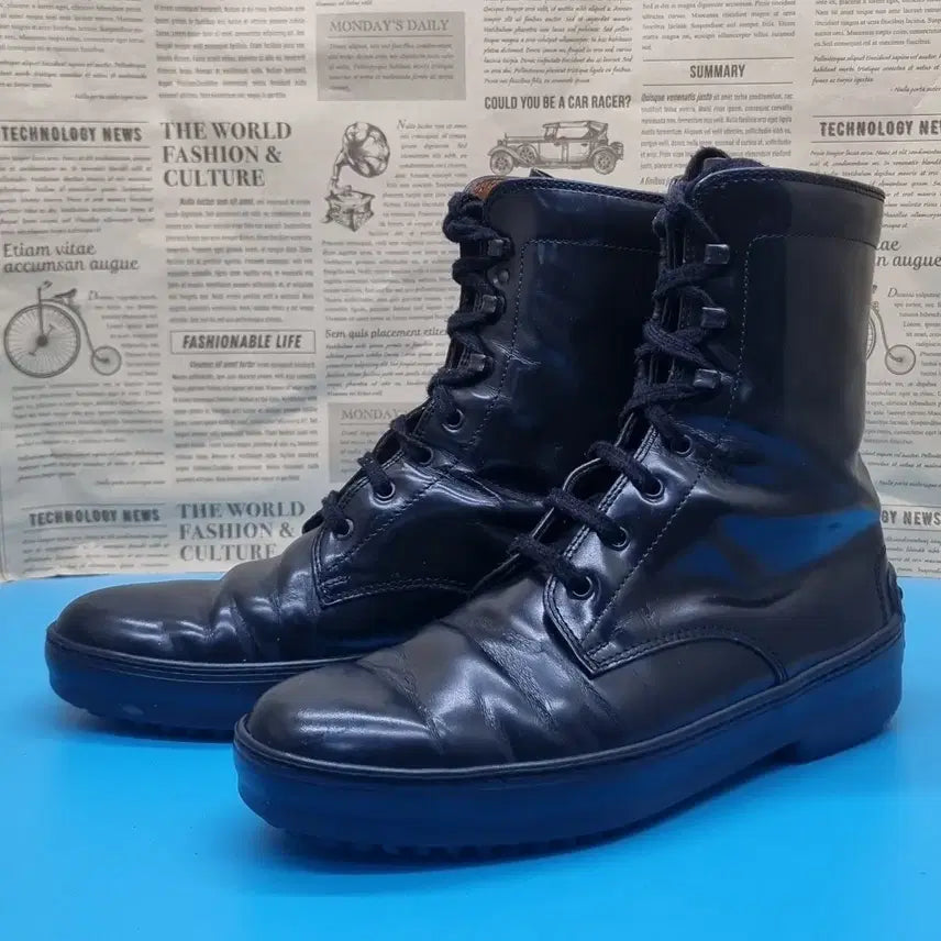 [BUNJANG] TOD'S Leather Walker Boots / 토즈 가죽 워커 부츠 225 굽4