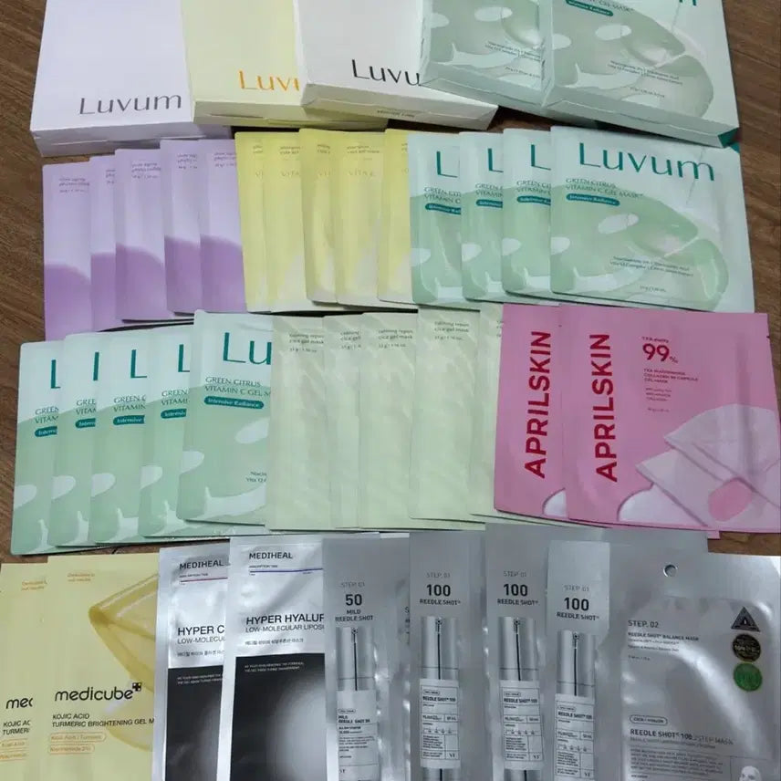 [BUNJANG] Various Korean Sheet Masks Bundle Set (Low-Price Offer) / 급처) 러븀 5박스 메디큐브 에이프릴스킨 메디힐 VT 등 각종 겔마스크