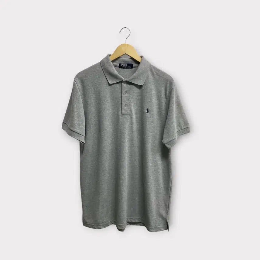 [BUNJANG] Polo Ralph Lauren Gray Pique Short Sleeve T-Shirt L / 폴로 랄프로렌 그레이 피케 반팔티 L