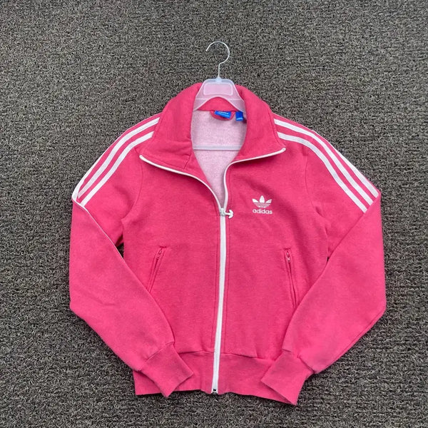 [BUNJANG] Adidas Firebird Sideline Pink Cotton Jersey / 아디다스 파이어버드 사이드라인 핑크 코튼 져지