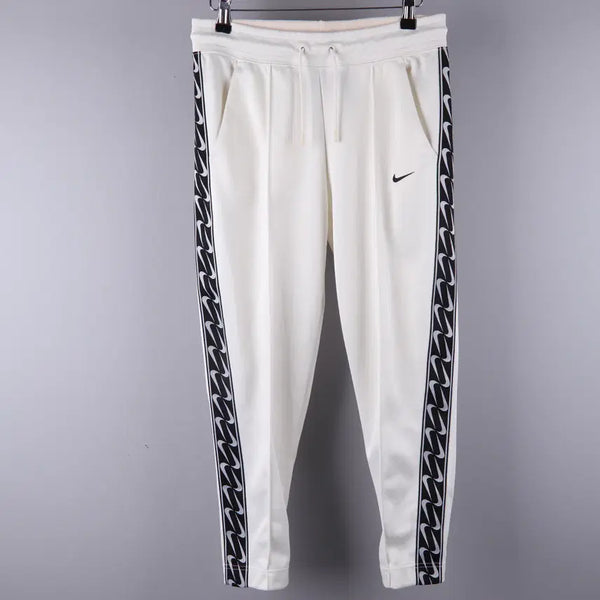 [BUNJANG] Nike Women's Sportswear Logo Tape Pants White/Black S / 나이키 우먼스 스포츠웨어 로고 테이프 팬츠(화이트/블랙) (S)