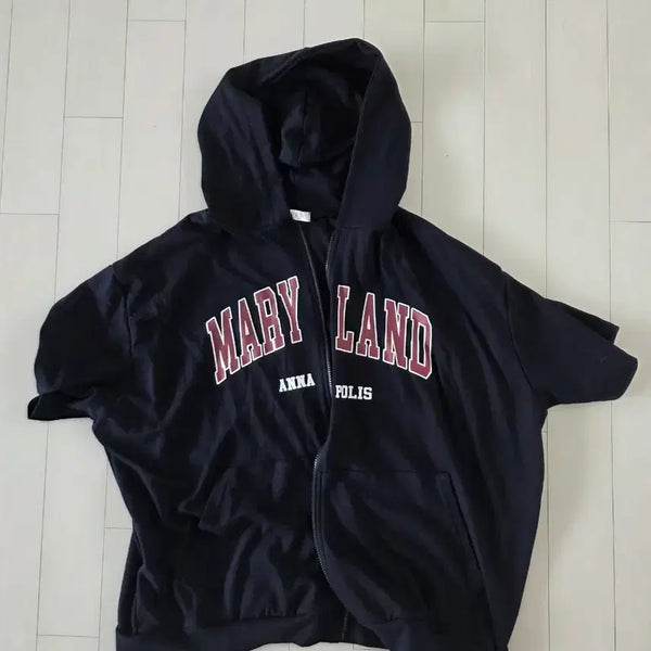 [BUNJANG] Oversized Short-Sleeve Hoodie Zip-Up (One Size) / 여름아우터 오버핏 반팔 후드집업 (프리사이즈)