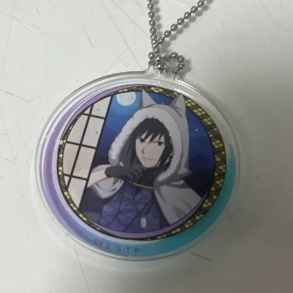 [BUNJANG] Sasuke Uchiha Cat Hoodie Illustration Keychain / 사스케 키링