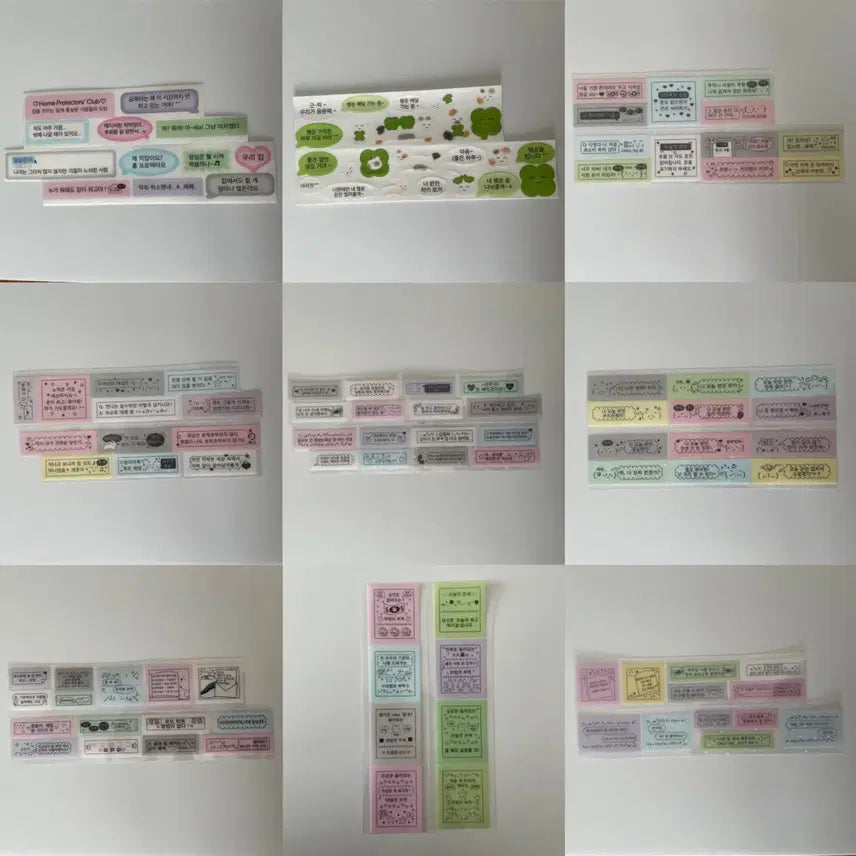 [BUNJANG] Kiss Cut Sticker Set Bundle / 다꾸 키스컷 띵 일괄