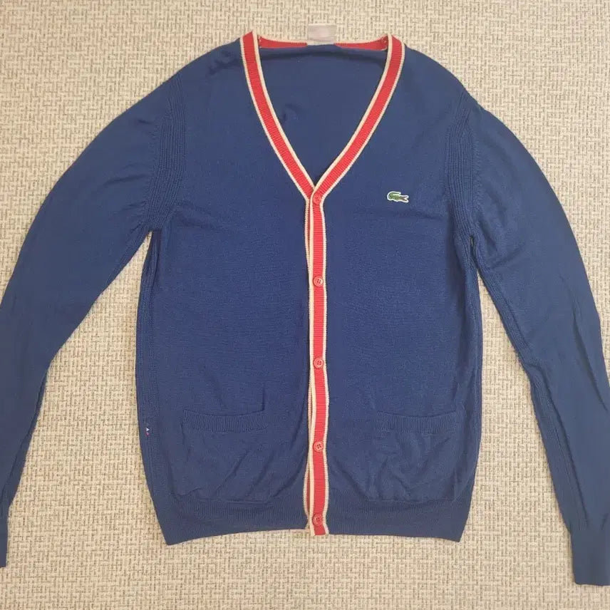 [BUNJANG] Lacoste Live Navy Wool Cardigan / 라코스테 라이브 네이비 가디건 3