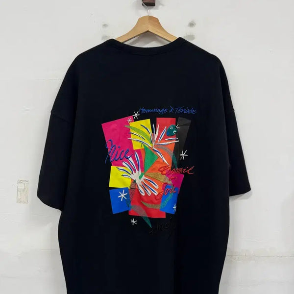 [BUNJANG] ZIOZIA 25SS Matisse Artwork Short-Sleeve T-Shirt / (105)지오송지오 25ss 마티스 아트워크 반팔티