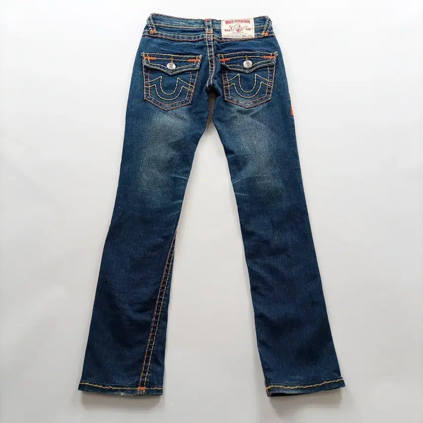 [BUNJANG] True Religion Women's Skinny Jeans Size 27 Washed Denim Pants / 트루릴리전 청바지 사이즈27 스키니진 워싱 데님팬츠 여자 여성 B1148