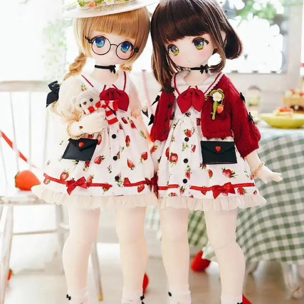 [BUNJANG] Kaleidoll Strawberry Dress Set Kumako Size / Kaleidoll 카레이돌 딸기 원피스 세트 쿠마코 사이즈