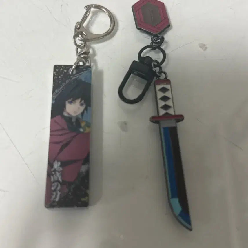 [BUNJANG] Demon Slayer Tomioka Giyu Acrylic Keychain Set / 기유 아크릴 기유 검 공식 키링
