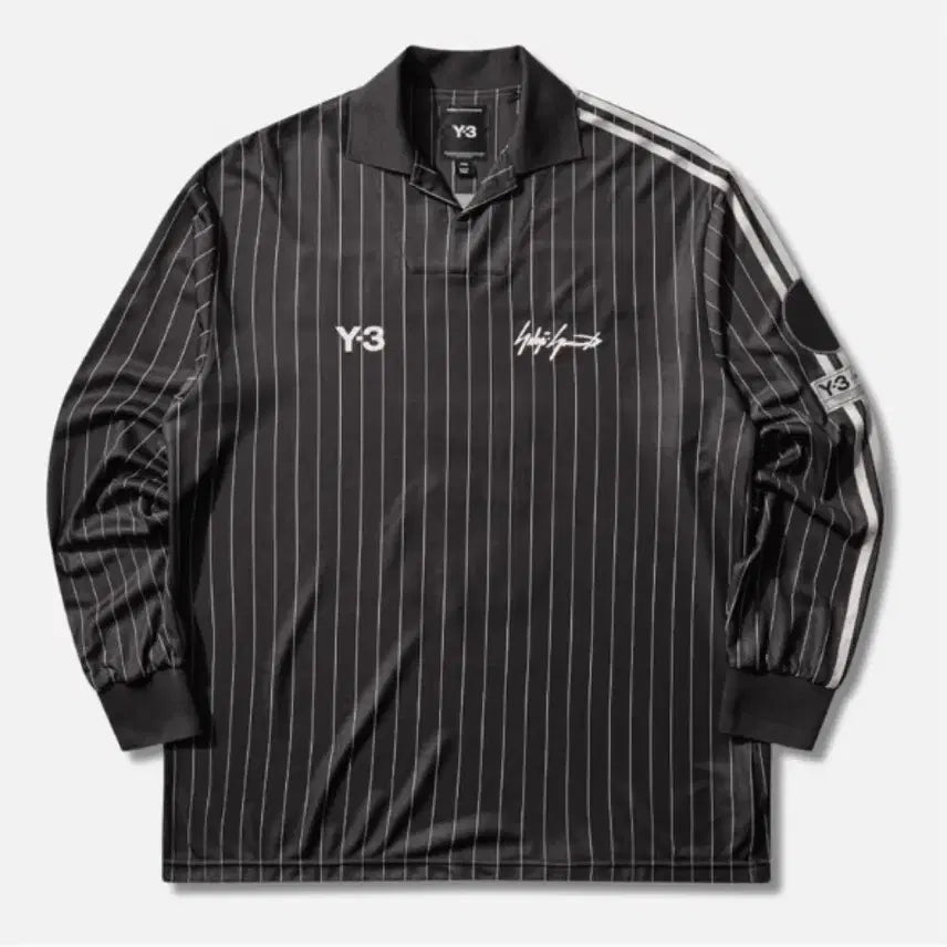 [BUNJANG] Y-3 x Zinedine Zidane Soccer Long Sleeve Jersey Black / Y-3 x 지네딘 지단 사커 롱 슬리브 져지 블랙
