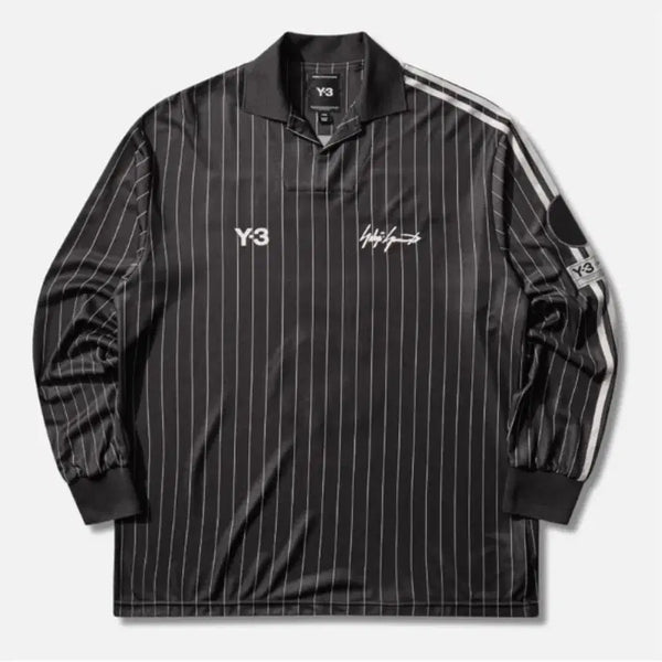 [BUNJANG] Y-3 x Zinedine Zidane Soccer Long Sleeve Jersey Black / Y-3 x 지네딘 지단 사커 롱 슬리브 져지 블랙