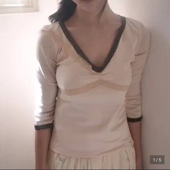 [BUNJANG] InNYangInHarmony Lace Top Pink / 인앤양인하모니 레이스탑 핑크
