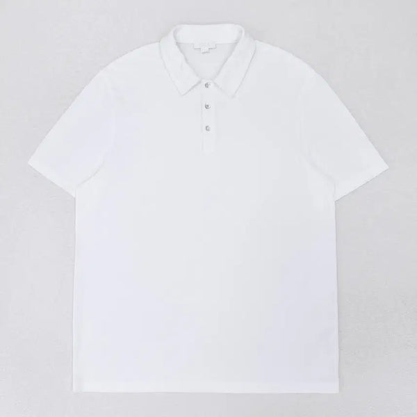 [BUNJANG] COS White Cotton Polo Shirt / [100] COS 화이트 코튼 카라티