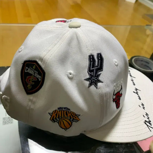 [BUNJANG] NBA Patch Ball Cap White / NBA 패치 볼캡 화이트