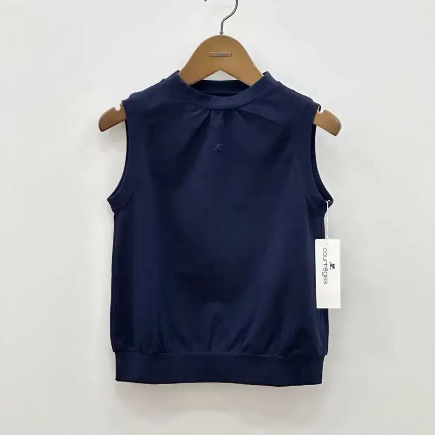 [BUNJANG] Courreges Navy Sleeveless Top / [새상품] courreges / 꾸레쥬 네이비 민소매 탑